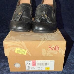 Sofft Opal Black Leather Loafers